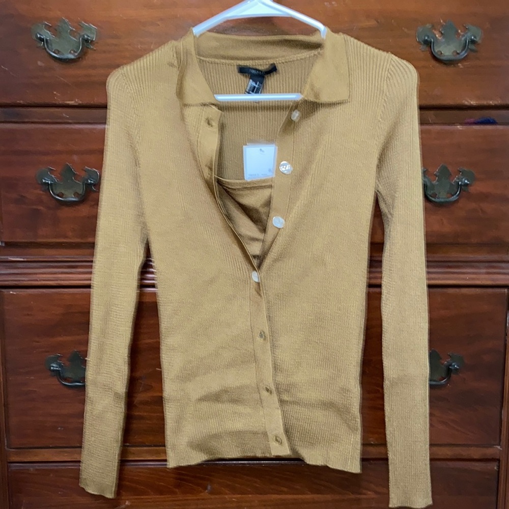 forever 21 brown sweater set